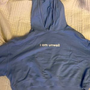 CHD i am unwell cropped hoodie